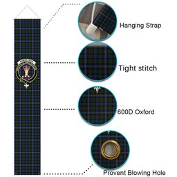 ScotsTee Shop Scottish Robertson Hunting 2 Tartan Front Porch Sign Set, Hanging Banner Set