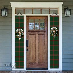 ScotsTee Shop Scottish MacNab Ancient 1 Tartan Front Porch Sign Set, Hanging Banner Set