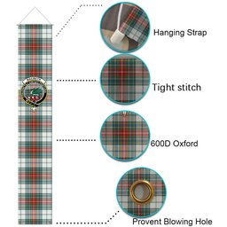 ScotsTee Shop Scottish MacBeth Dress  Ancient Tartan Front Porch Sign Set, Hanging Banner Set