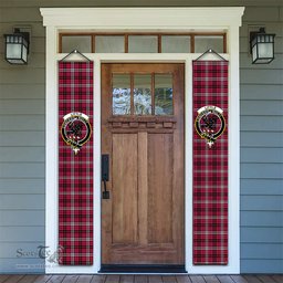 ScotsTee Shop Scottish Little Tartan Front Porch Sign Set, Hanging Banner Set