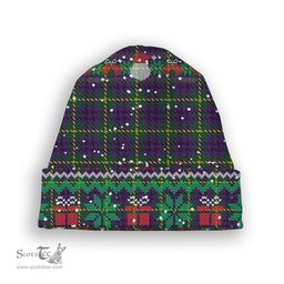 ScotsTee Shop Scottish Austin Wilsons No 173 Tartan Plaid Christmas Deer Snowman Snowflake Bell Knit Beanie