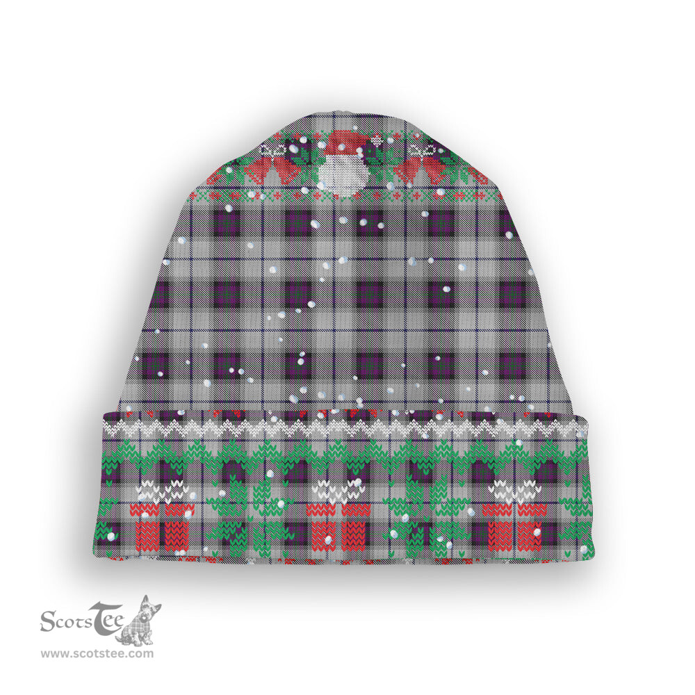 ScotsTee Shop Scottish Alexander of Menstry Dress Tartan Plaid Christmas Deer Snowman Snowflake Bell Knit Beanie