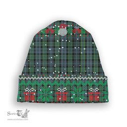ScotsTee Shop Scottish Arbuthnott - TD Tartan Plaid Christmas Deer Snowman Snowflake Bell Knit Beanie