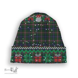 ScotsTee Shop Scottish Alison Tartan Plaid Christmas Deer Snowman Snowflake Bell Knit Beanie