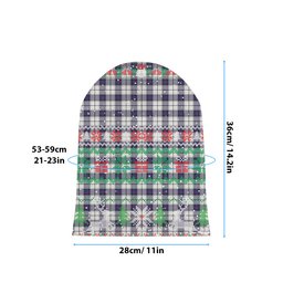 ScotsTee Shop Scottish Alexander of Menstry Dress Modern Tartan Plaid Christmas Deer Snowman Snowflake Bell Knit Beanie