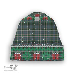 ScotsTee Shop Scottish Bahamas Tartan Plaid Christmas Deer Snowman Snowflake Bell Knit Beanie