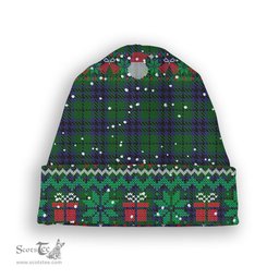 ScotsTee Shop Scottish Austin Tartan Plaid Christmas Deer Snowman Snowflake Bell Knit Beanie