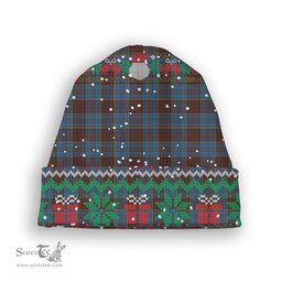 ScotsTee Shop Scottish Anderson Paton Tartan Plaid Christmas Deer Snowman Snowflake Bell Knit Beanie