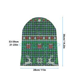 ScotsTee Shop Scottish Arbuthnot Ancient Tartan Plaid Christmas Deer Snowman Snowflake Bell Knit Beanie