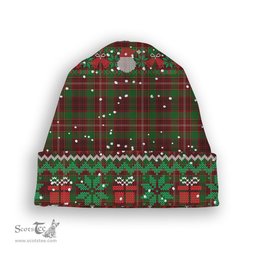 ScotsTee Shop Scottish Ainslie 2 Tartan Plaid Christmas Deer Snowman Snowflake Bell Knit Beanie