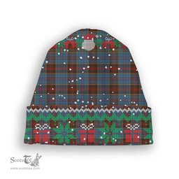 ScotsTee Shop Scottish Anderson MacGregor Hastie 1 Tartan Plaid Christmas Deer Snowman Snowflake Bell Knit Beanie