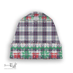 ScotsTee Shop Scottish Alexander of Menstry Dress Ancient Tartan Plaid Christmas Deer Snowman Snowflake Bell Knit Beanie