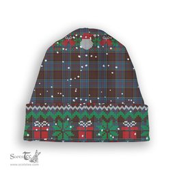 ScotsTee Shop Scottish Anderson Highland Society of London Tartan Plaid Christmas Deer Snowman Snowflake Bell Knit Beanie