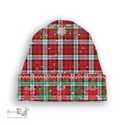 ScotsTee Shop Scottish Brodie Dress Modern Tartan Plaid Christmas Deer Snowman Snowflake Bell Knit Beanie