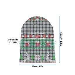 ScotsTee Shop Scottish Bell of the Borders SC Tartan Plaid Christmas Deer Snowman Snowflake Bell Knit Beanie