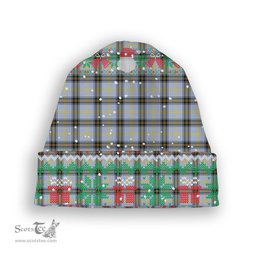 ScotsTee Shop Scottish Bell of the Borders SC Tartan Plaid Christmas Deer Snowman Snowflake Bell Knit Beanie