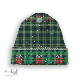 ScotsTee Shop Scottish Blackadder Tartan Plaid Christmas Deer Snowman Snowflake Bell Knit Beanie