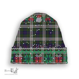 ScotsTee Shop Scottish Blair Dress Tartan Plaid Christmas Deer Snowman Snowflake Bell Knit Beanie