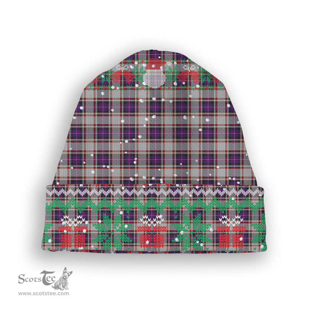 ScotsTee Shop Scottish Bruce of Kinnaird Dress (Dance) Tartan Plaid Christmas Deer Snowman Snowflake Bell Knit Beanie