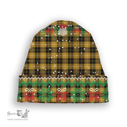 ScotsTee Shop Scottish Barclay Dress Ancient Clan Tartan Plaid Christmas Deer Snowman Snowflake Bell Knit Beanie