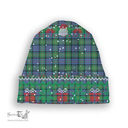 ScotsTee Shop Scottish Bowie Ancient Tartan Plaid Christmas Deer Snowman Snowflake Bell Knit Beanie