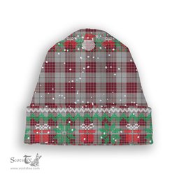 ScotsTee Shop Scottish Buchanan 1842 Tartan Plaid Christmas Deer Snowman Snowflake Bell Knit Beanie