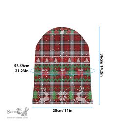 ScotsTee Shop Scottish Brodie Dress Tartan Plaid Christmas Deer Snowman Snowflake Bell Knit Beanie