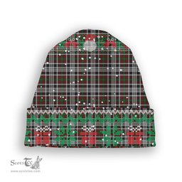 ScotsTee Shop Scottish Borthwick Dress Tartan Plaid Christmas Deer Snowman Snowflake Bell Knit Beanie