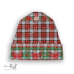 ScotsTee Shop Scottish Brodie Dress Ancient Tartan Plaid Christmas Deer Snowman Snowflake Bell Knit Beanie