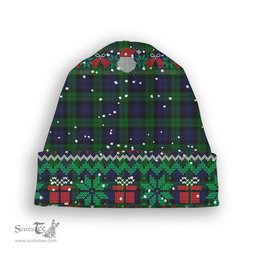 ScotsTee Shop Scottish Black Watch Tartan Plaid Christmas Deer Snowman Snowflake Bell Knit Beanie