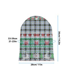 ScotsTee Shop Scottish Baxter of Balgavies Ancient Tartan Plaid Christmas Deer Snowman Snowflake Bell Knit Beanie