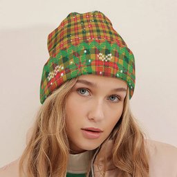 ScotsTee Shop Scottish Baxter SC Tartan Plaid Christmas Deer Snowman Snowflake Bell Knit Beanie
