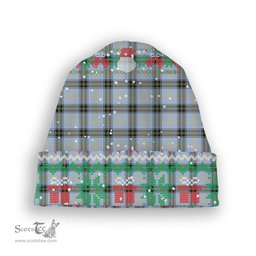 ScotsTee Shop Scottish Bell of the Borders Ancient Tartan Plaid Christmas Deer Snowman Snowflake Bell Knit Beanie