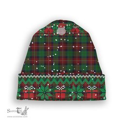 ScotsTee Shop Scottish Bryant Dalgleish Tartan Plaid Christmas Deer Snowman Snowflake Bell Knit Beanie