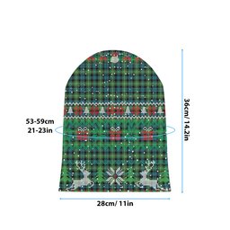 ScotsTee Shop Scottish Baillie of Polkemmet Ancient Tartan Plaid Christmas Deer Snowman Snowflake Bell Knit Beanie