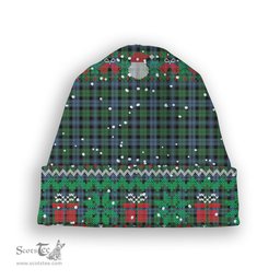 ScotsTee Shop Scottish Black Watch #3 Ancient Tartan Plaid Christmas Deer Snowman Snowflake Bell Knit Beanie