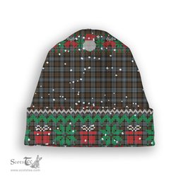 ScotsTee Shop Scottish BlackWatch Weathered Tartan Plaid Christmas Deer Snowman Snowflake Bell Knit Beanie
