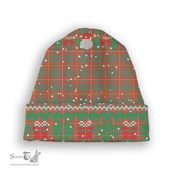 ScotsTee Shop Scottish Bruce Ancient Tartan Plaid Christmas Deer Snowman Snowflake Bell Knit Beanie