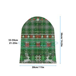 ScotsTee Shop Scottish Bryant Tartan Plaid Christmas Deer Snowman Snowflake Bell Knit Beanie