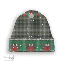 ScotsTee Shop Scottish Cape Breton Island Canada Tartan Plaid Christmas Deer Snowman Snowflake Bell Knit Beanie