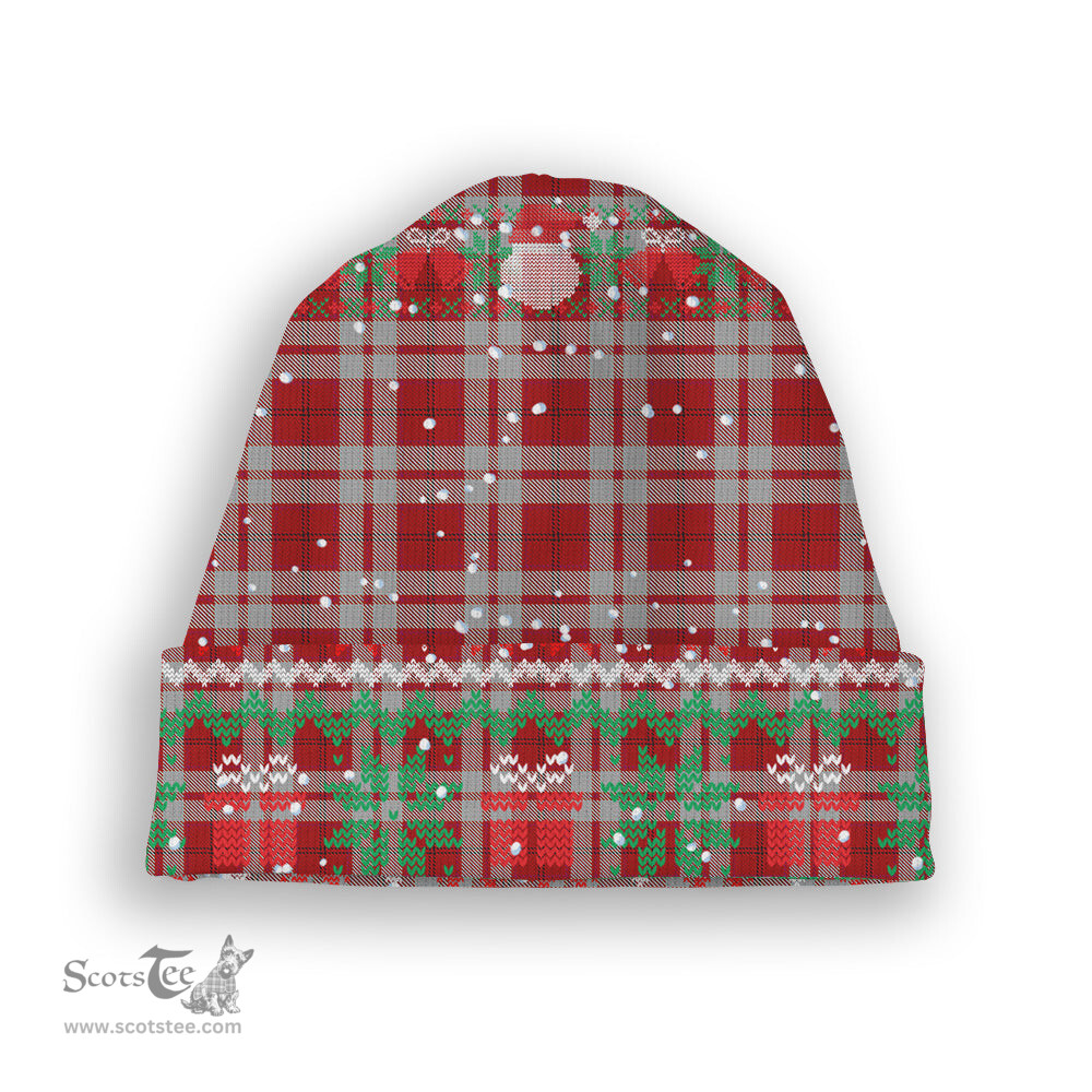 ScotsTee Shop Scottish Cameron Hose 2 Tartan Plaid Christmas Deer Snowman Snowflake Bell Knit Beanie