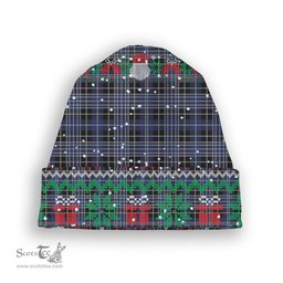 ScotsTee Shop Scottish Clark (Lion) Tartan Plaid Christmas Deer Snowman Snowflake Bell Knit Beanie