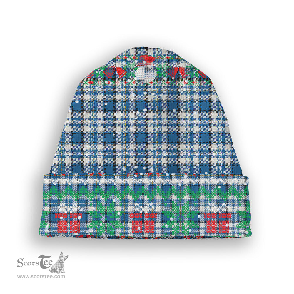 ScotsTee Shop Scottish Craig Paisley Ancient Tartan Plaid Christmas Deer Snowman Snowflake Bell Knit Beanie