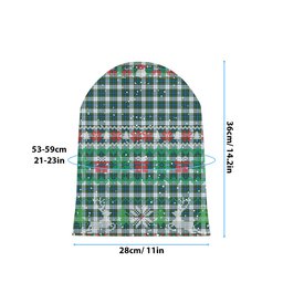 ScotsTee Shop Scottish Campbell Dress Tartan Plaid Christmas Deer Snowman Snowflake Bell Knit Beanie