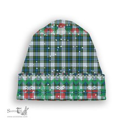 ScotsTee Shop Scottish Campbell Dress Tartan Plaid Christmas Deer Snowman Snowflake Bell Knit Beanie