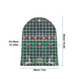 ScotsTee Shop Scottish Campbell Dress 1 Tartan Plaid Christmas Deer Snowman Snowflake Bell Knit Beanie