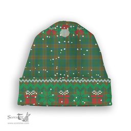 ScotsTee Shop Scottish Cranstoun Ancient Tartan Plaid Christmas Deer Snowman Snowflake Bell Knit Beanie