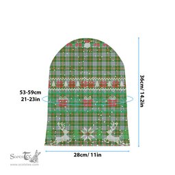 ScotsTee Shop Scottish Cooper Dress Dalgleish 2 Tartan Plaid Christmas Deer Snowman Snowflake Bell Knit Beanie