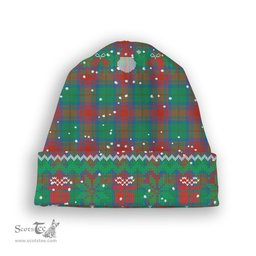 ScotsTee Shop Scottish Cranstoun Dress Ancient Tartan Plaid Christmas Deer Snowman Snowflake Bell Knit Beanie