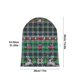 ScotsTee Shop Scottish Campbell of Lochnell Dress Tartan Plaid Christmas Deer Snowman Snowflake Bell Knit Beanie